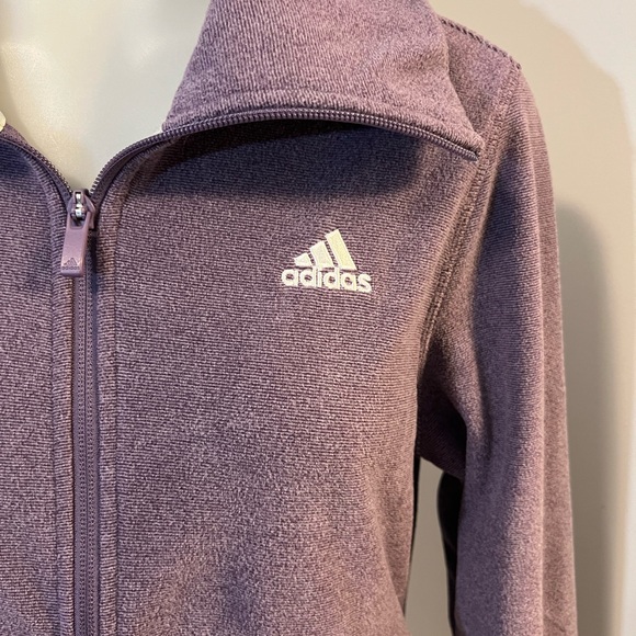Adidas Purple Sweatshirt with High Collar and Full Zip - Picture 4 of 16